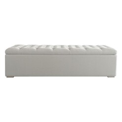 Picture of Chelsea Linen Storage Ottoman Size Large in Oatmeal by Jac Home Living