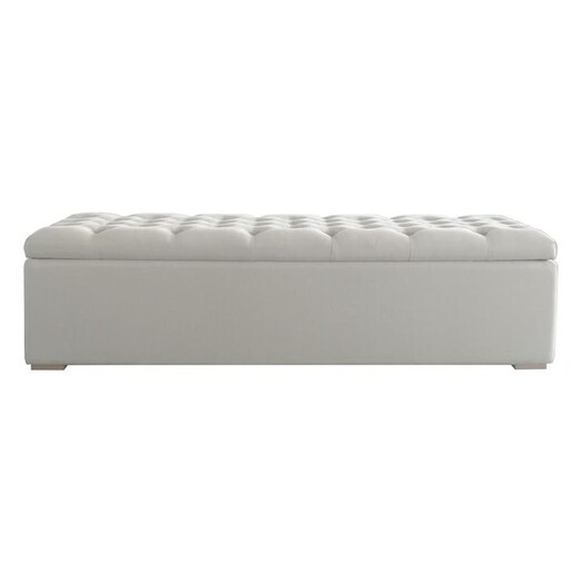 Picture of Chelsea Linen Storage Ottoman Size Large in Oatmeal by Jac Home Living