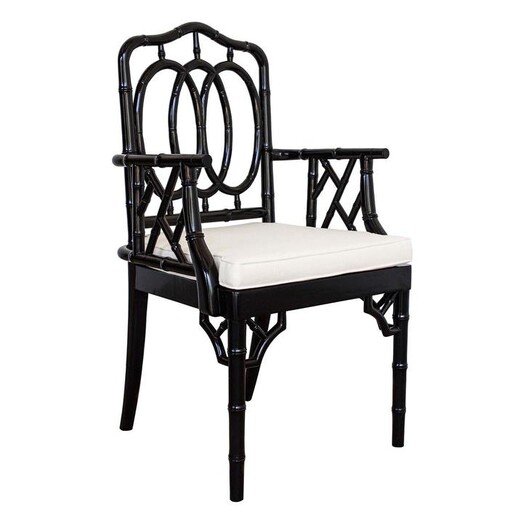 Picture of Chippendale Timber Ring Armchair Mahogany Assorted Abide Interiors