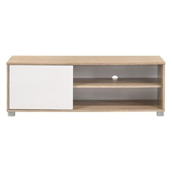 Picture of Chloe Entertainment Unit Chipboard White/Oak U.S Designs