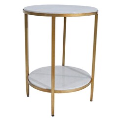 Picture of Chloe Side Table, Gold Stone CAFE Lighting & Living