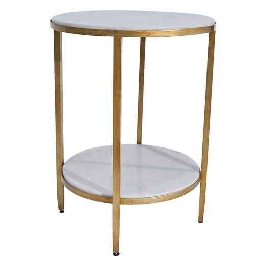 Picture of Chloe Side Table, Gold Stone CAFE Lighting & Living