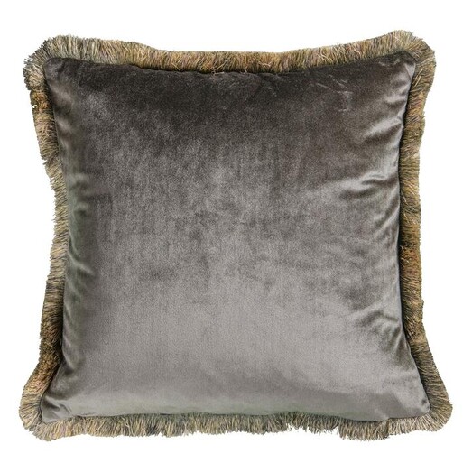 Picture of Chyse Velvet Cushion in Grey by Castle Road Interiors Picture of Chyse Velvet Cushion in Grey by Castle Road Interiors