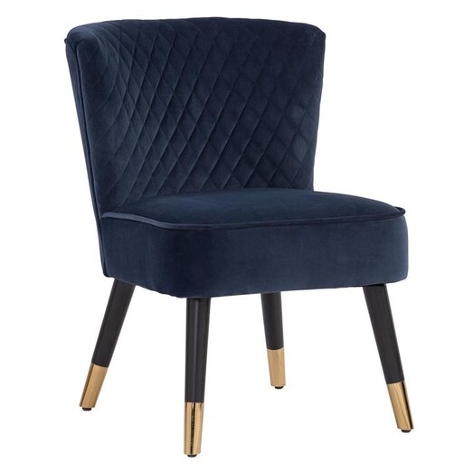 Picture of Cina Upholstered Occasional Chair Fabric Navy Blue Iniko