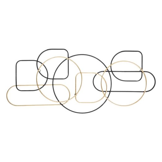 Picture of Cirque Lustre Vertical/Horizontal Wall Decor Metal Black/Gold Artisan Homewares