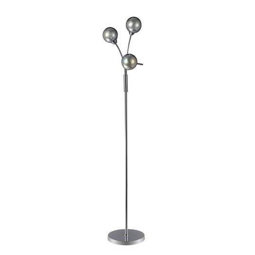 Picture of Clara 3-Sphere Lights Glass Shade Metal Floor Lamp Light Chrome
