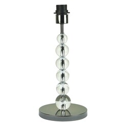 Picture of Clara Acrylic Sphere Table Lamp Base in Chrome by Oriel Lighting