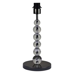 Picture of Clara Acrylic Sphere Table Lamp Base in Gun Metal by Oriel Lighting