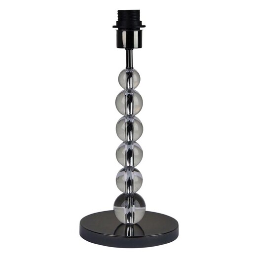 Picture of Clara Acrylic Sphere Table Lamp Base in Gun Metal by Oriel Lighting