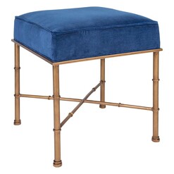Picture of Clara Stool, Blue Metal Blue/Gold CAFE Lighting & Living