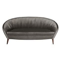 Picture of Clare Velvet Sofa in Grey by D&D Design
