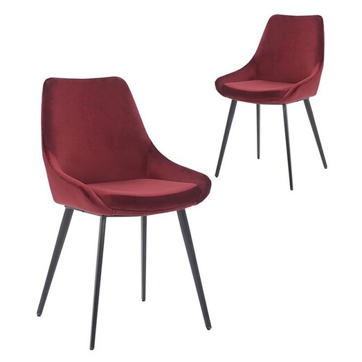 Picture of Clarea Set of 2 Velvet Dining Chairs Assorted casabona