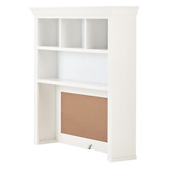 Picture of Classic Desk Hutch Wood White Bedtime