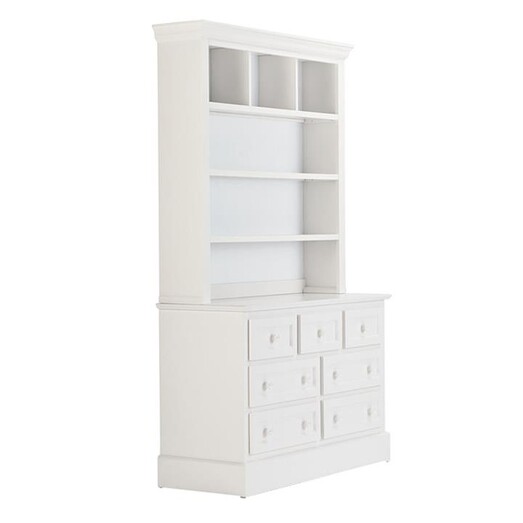 Picture of Classic Hutch, Large Wood White Bedtime Picture of Classic Hutch, Large Wood White Bedtime