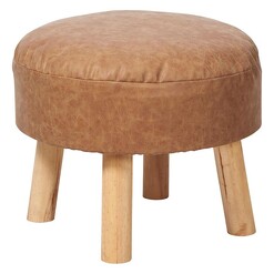 Picture of Classic Stool, Faux Leather Tan Casa Uno