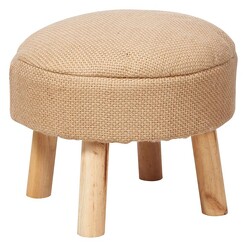 Picture of Classic Stool, Jute Fabric Natural Casa Uno