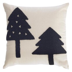 Picture of Claudette Kids Tree Cushion in Black by Vida & Co.