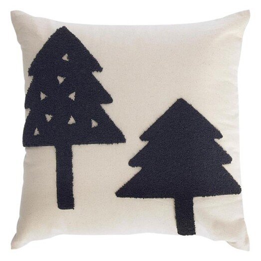 Picture of Claudette Kids Tree Cushion in Black by Vida & Co.