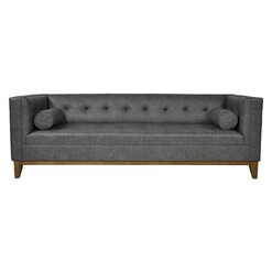 Picture of Claudia 3 Seater Sofa, Stormy Grey Faux Leather Citron Life