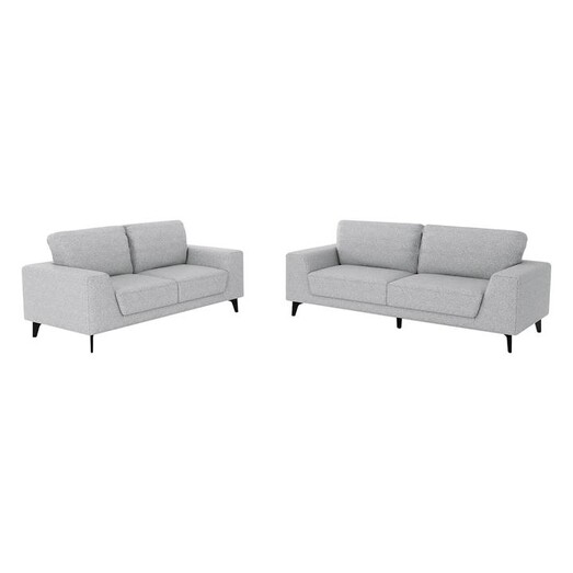 Picture of Clemens Linen 2 & 3 Seater Sofa Set in Grey by Rothbury Home