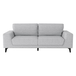 Picture of Clemens Linen 3 Seater Sofa Light Grey Rothbury Home