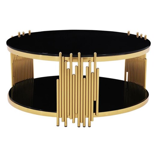 Picture of Clement Coffee Table in Gold/Black by Future Classics Furniture