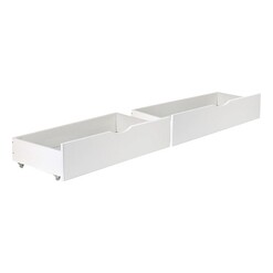 Picture of Clemente Set of 2 Underbed Storage Drawers Pine White Resort Living