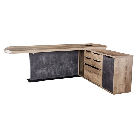 Picture of Cleve Executive Desk MDF Tobacco Iniko