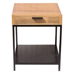 Picture of Clifton Timber Side table in Black by j.elliot HOME