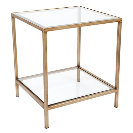 Picture of Cocktail Glass Top Square Side Table Metal Assorted CAFE Lighting & Living Picture of Cocktail Glass Top Square Side Table Metal Assorted CAFE Lighting & Living
