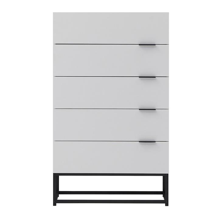 Picture of Cody Chest of 5 Drawers in White by U.S Designs