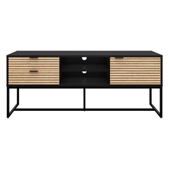 Picture of Cole Entertainment Unit in Black/Oak by Iniko