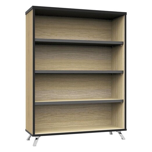 Picture of Collaborative Office Bookcase Melamine Natural Oak Rapidline