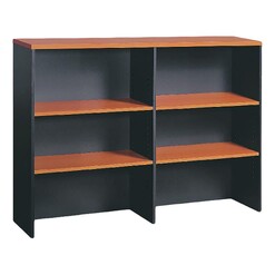 Picture of Collins Hutch, 120cm Melamine Cherry/Ironstone UBiZ Furniture