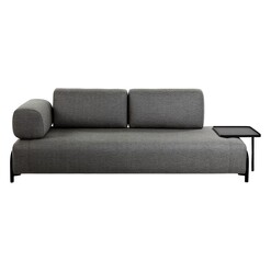 Picture of Colm 3 Seater Sofa with Armrest & Left Tray Fabric Assorted Vida & Co.