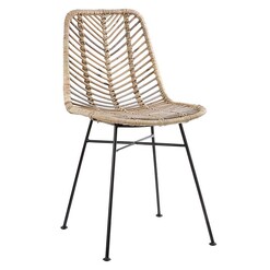 Picture of Comores Rattan Dining Chair Grey Florabelle