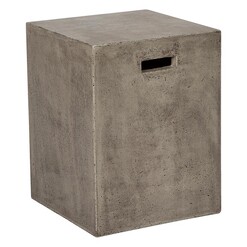 Picture of Concrete Square Stool Stone Grey Florabelle