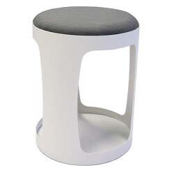Picture of Connect Steel Ottoman White/Black Rapidline