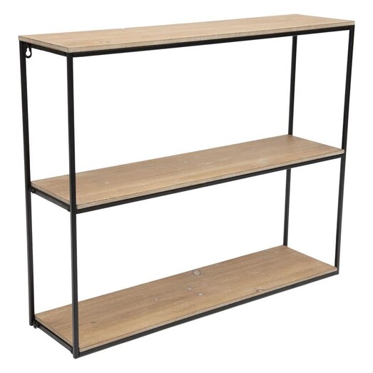Picture of Contemporary 3 Shelf Display Unit in Black/Natural by Artisan Homewares