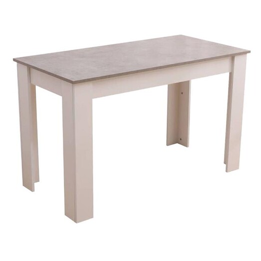 Picture of Contrast Top Rectangular Dining Table in Grey by Dreamo Living