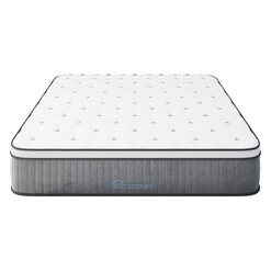 Picture of Cooling Gel Memory Hybrid Tri-Foam Spring Euro Mattress Fabric White/Grey 360Homeware