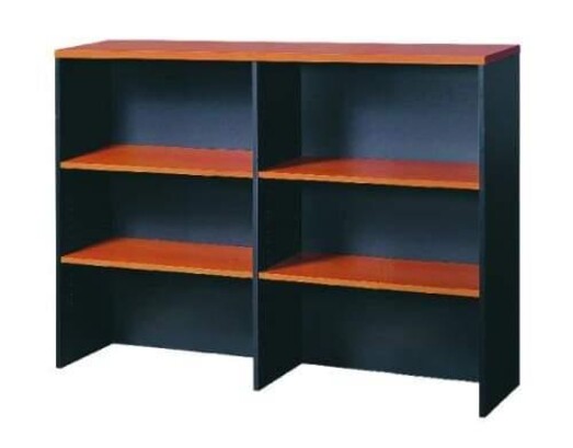 Picture of Cooper Credenza Hutch - 120cm - Cherry/Graphite Picture of Cooper Credenza Hutch - 120cm - Cherry/Graphite