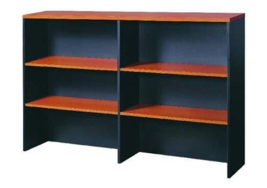 Picture of Cooper Overhead Hutch - 150cm - Cherry/Graphite Picture of Cooper Overhead Hutch - 150cm - Cherry/Graphite