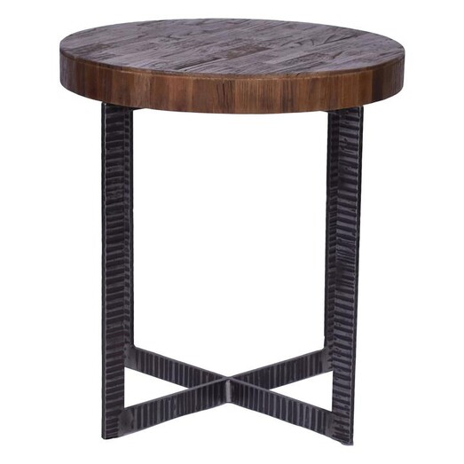 Picture of Coria Wooden Side Table Elm Brown/Black Alliance Furniture
