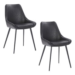 Picture of Costa Set of 2 Faux Leather Dining Chairs Assorted casabona