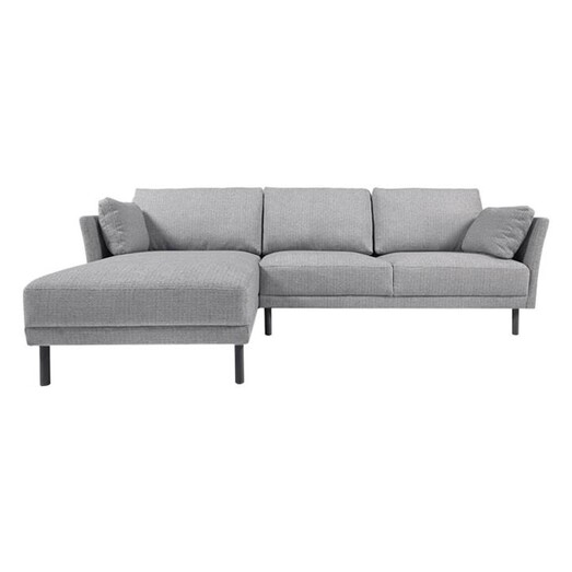 Picture of Couet 3 Seater Sofa with Left Chaise Lounge in Grey/Black by Vida & Co.