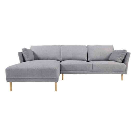 Picture of Couet 3 Seater Sofa with Left Chaise Lounge in Grey/Light Brown by Vida & Co.