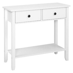 Picture of Courtney Hallway 2-Drawer Console Table MDF White Resort Living