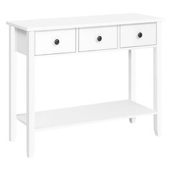 Picture of Courtney Hallway 3-Drawer Console Table MDF White Resort Living