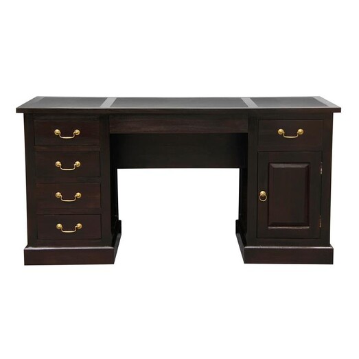 Picture of Covas Mahogany Executive Desk in Chocolate by Kayu Estate Picture of Covas Mahogany Executive Desk in Chocolate by Kayu Estate